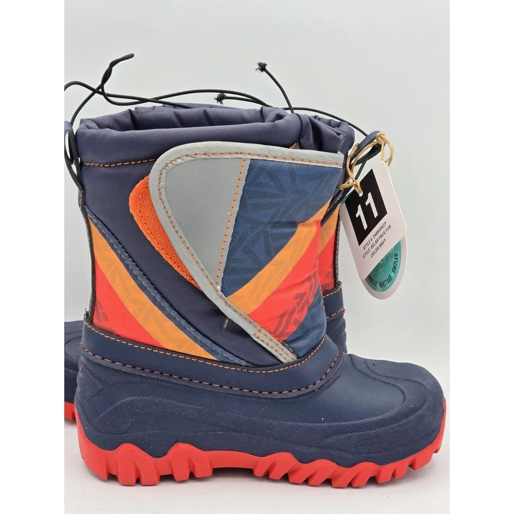 Western Chief Selah Faux Fur Snow Boots, Navy, Little‎ Kids Sz 11 NWOB